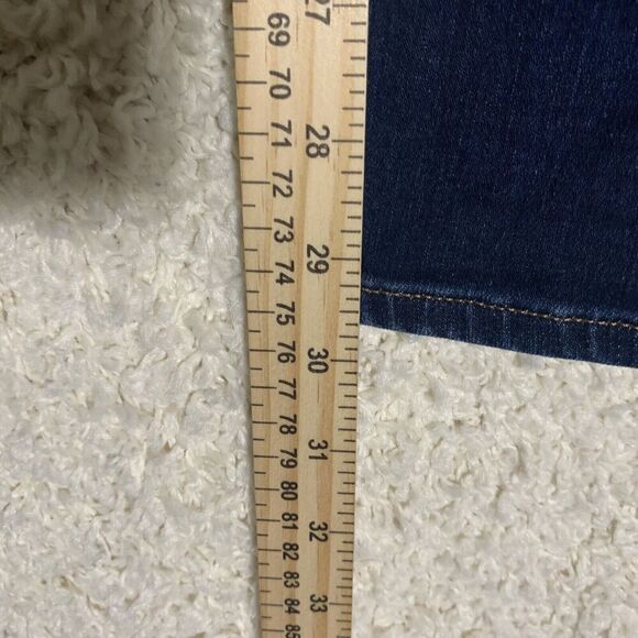 Madewell Skinny Skinny Dark Wash Blue Jeans Womens Size 26x32‎ Midrise Denim - Picture 10 of 10